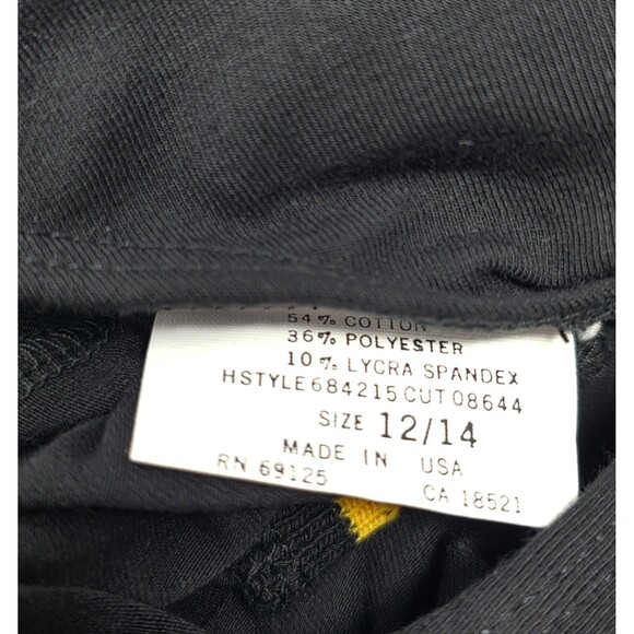 Gilda Marx VTG 80s Cotton Rainbow Stripe LS Leotard Child 12/14 Black NWT - Picture 8 of 11